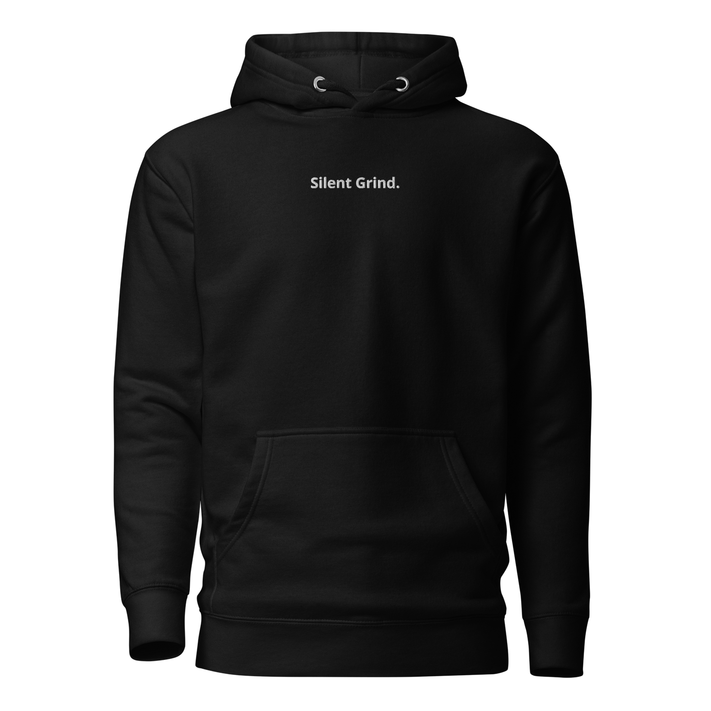 Silent Grind Embroidered Hoodie (Black)