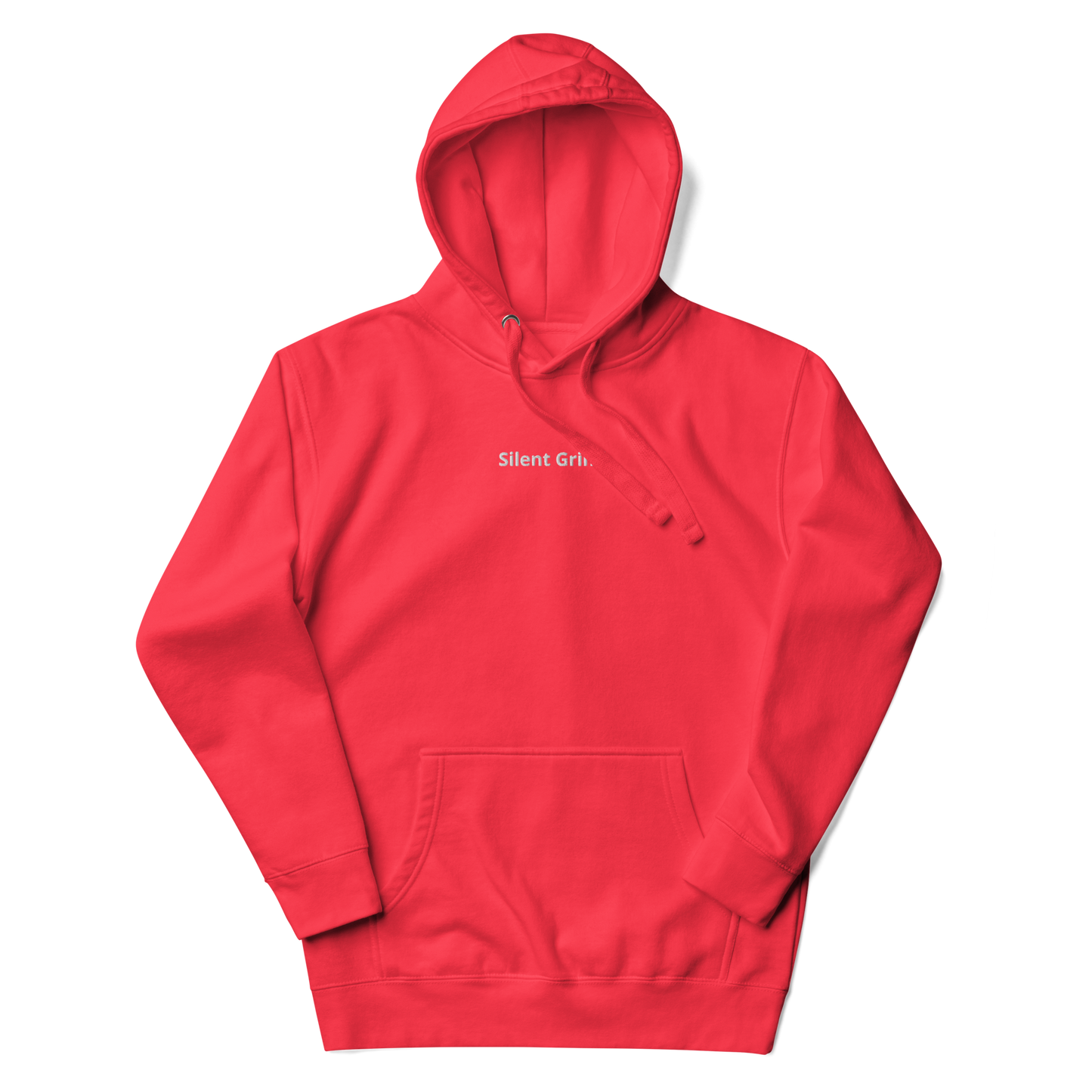Silent Grind Embroidered Hoodie (Red)
